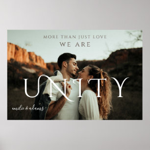 "MORE THAN JUST LOVE" Custom Couple Photo Poster