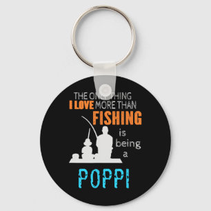 More Than Love Fishing Poppi Special Grandpa Keychain