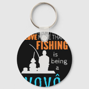 More Than Love Fishing Vovô Portuguese Brazilian G Keychain