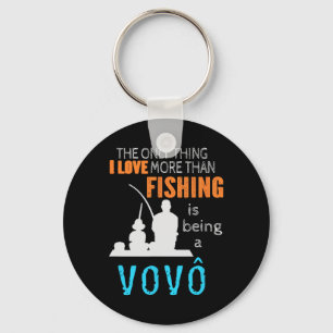 More Than Love Fishing Vovô Portuguese Brazilian G Keychain