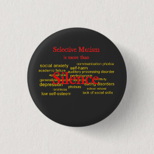More than Silence 1 Inch Round Button
