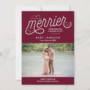 More the Merrier Christmas Pregnancy Announcement