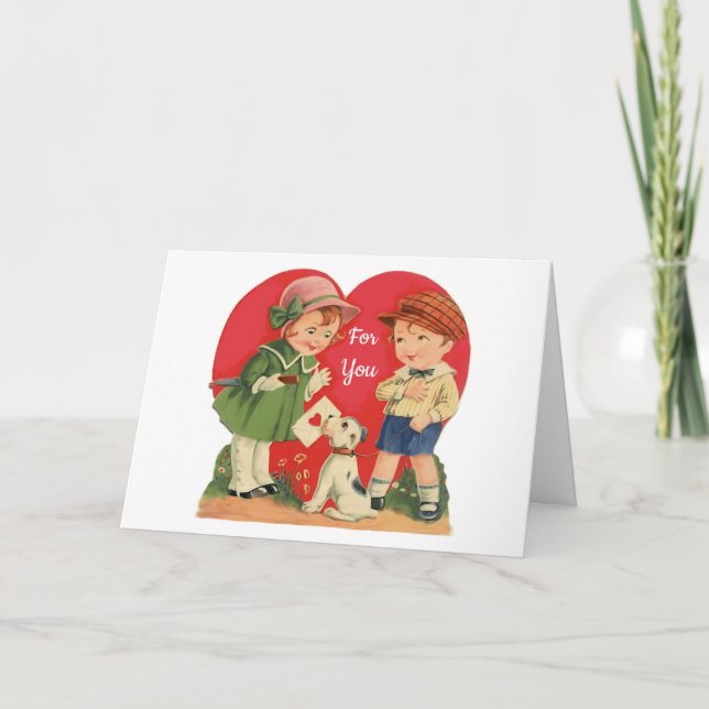 More The Puppy Love Valentine's Day Card (Front)
