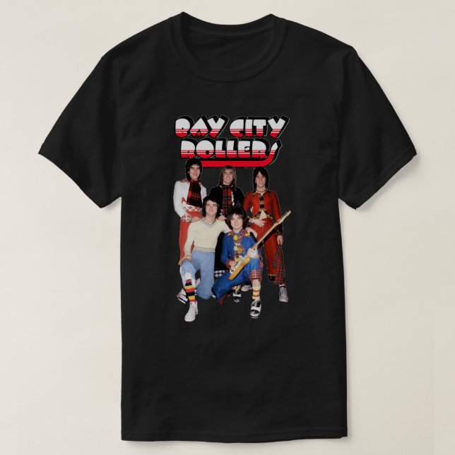 More Then Awesome Band Bay City Rollers Music Rock T-Shirt (Design Front)