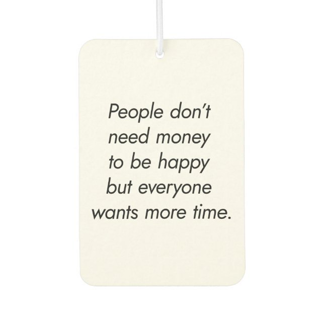 More Time Air Freshener (Front)