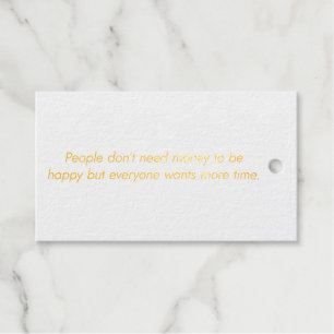 More Time Foil Gift Tag