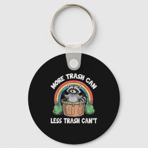 More Trash Can Less Trash Can't  Keychain