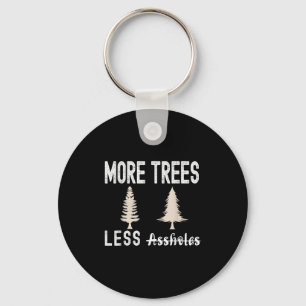 More Trees Less Holes Ugly Christmas Sweater  Keychain