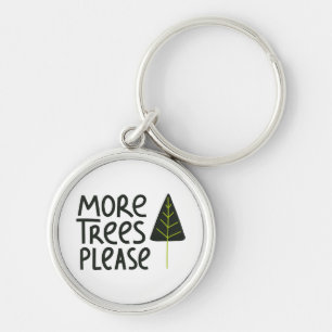 More Trees Please Keychain