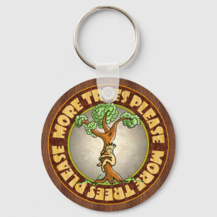 More Trees Please Keychain