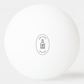 More whiskey less stress ping pong ball