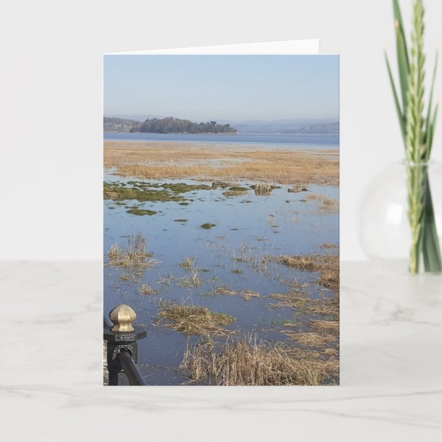 Morecambe Bay High Tide Greeting Card (Front)