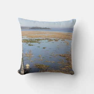 Morecambe Bay High Tide Throw Pillow
