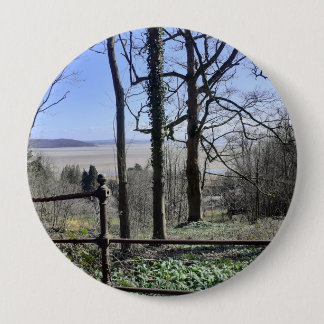Morecambe Bay View Round Badge 4 Inch Round Button