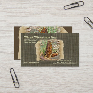 Morel Mushroom Business Card