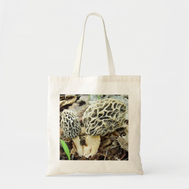 Morel Mushroom Family Tote Bag (Front)