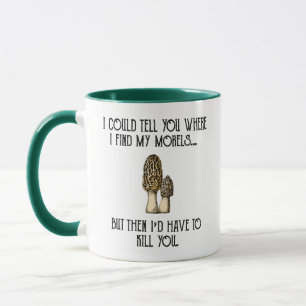 Morel Mushroom Hunter Funny Foraging Mug