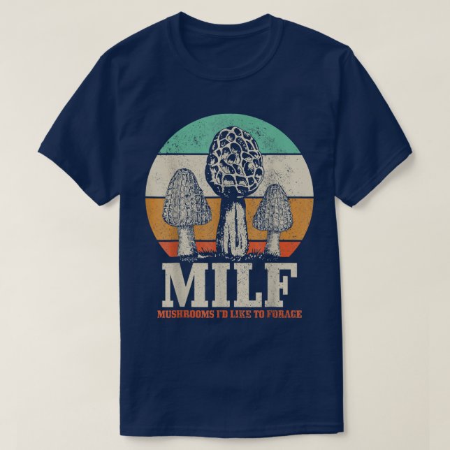 Morel Mushroom Hunting M  T-Shirt (Design Front)
