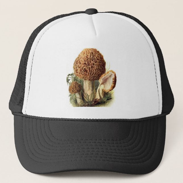 Morel Mushroom Trucker Hat (Front)
