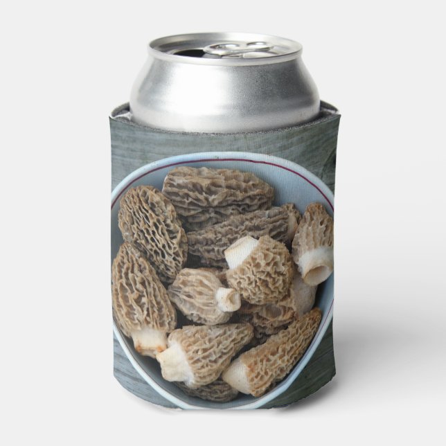 Morel Mushrooms Can Cooler (Can Front)