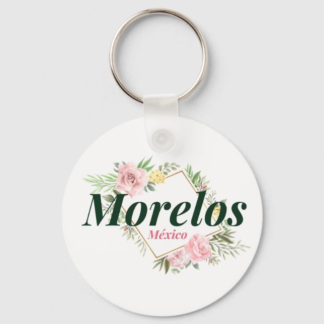 Morelos Mexico Travel Destination Bridesmaid  Keychain (Front)