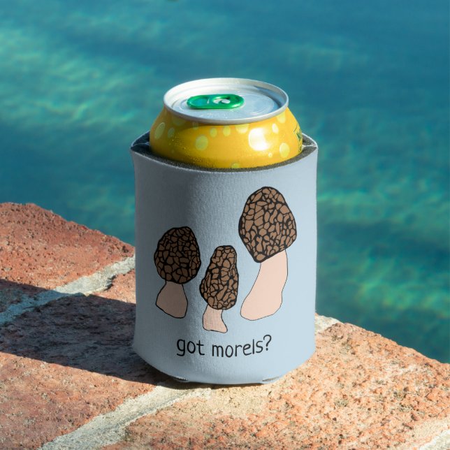 Morels Mushrooms Fun Fungi CUSTOMIZE IT GOT MORELS Can Cooler (In Situ Pool)