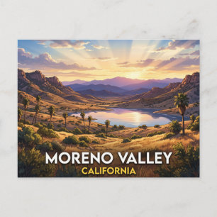 Moreno Valley California Cinematic Scene Postcard