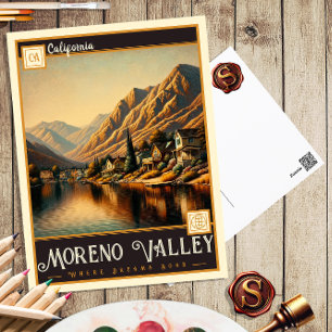 Moreno Valley, Californie   Carte postale ancienne