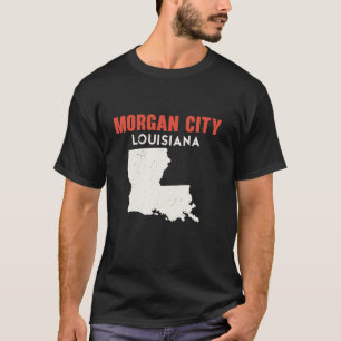 Morgan City Louisiana USA State America Travel Lou T-Shirt