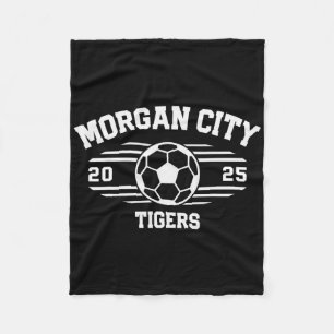 Morgan City Tigers Soccer Ball 2025 Fleece Blanket
