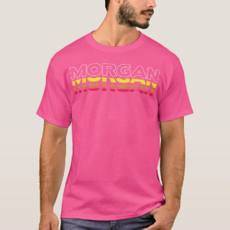 Morgan First Name Funny Vintage Sunset Morgan funn T-Shirt