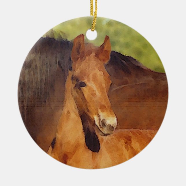 Morgan foal ornament (Front)