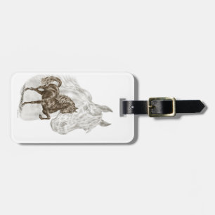 Morgan Horse Art Luggage Tag