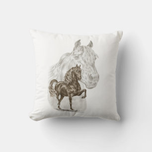 Morgan Horse Art Throw Pillow