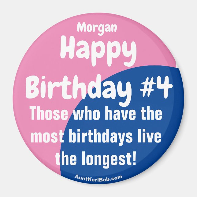 Morgan Joyeux anniversaire #4 Girl Magnet (Devant)