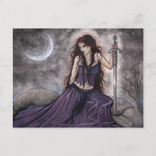 Morgan Le Fay Fantasy Postcard