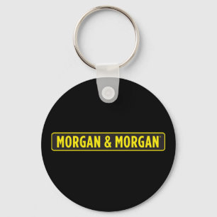 Morgan & Morgan Small Round Button Keychain