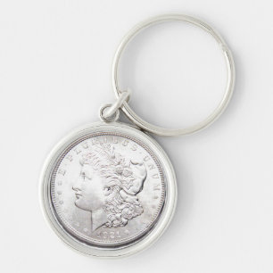 MORGAN SILVER DOLLAR KEYCHAIN