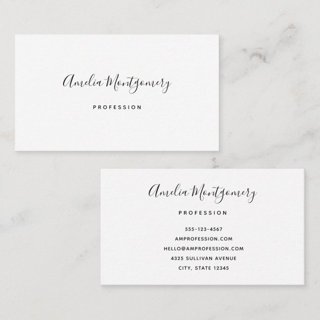 Morgana + Dongle Font Business Card Template (Front/Back)