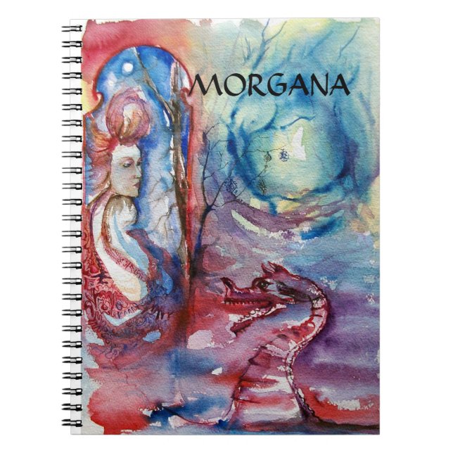 MORGANA / Magic and Mystery ,Pink Blue Fantasy Notebook (Front)