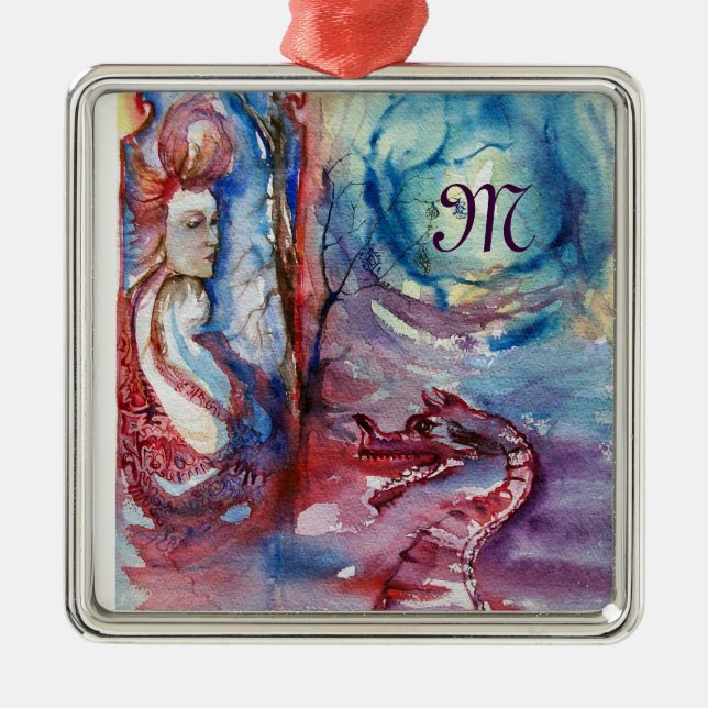 MORGANA monogram Metal Ornament (Front)