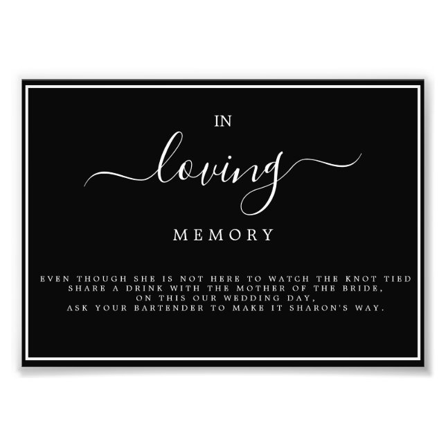 "Morgana Wedding Suite" - MOB Photo Print (Front)