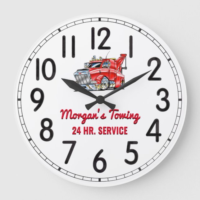 Morgan's 24-Hour Towing Large Clock (Front)