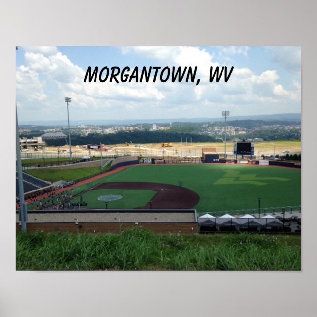 Morgantown WV des affiches de terrain de baseball (Devant)
