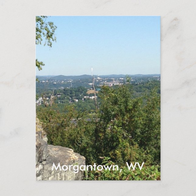 Morgantown WV Photo from Dorseys Knob Postcards (Front)