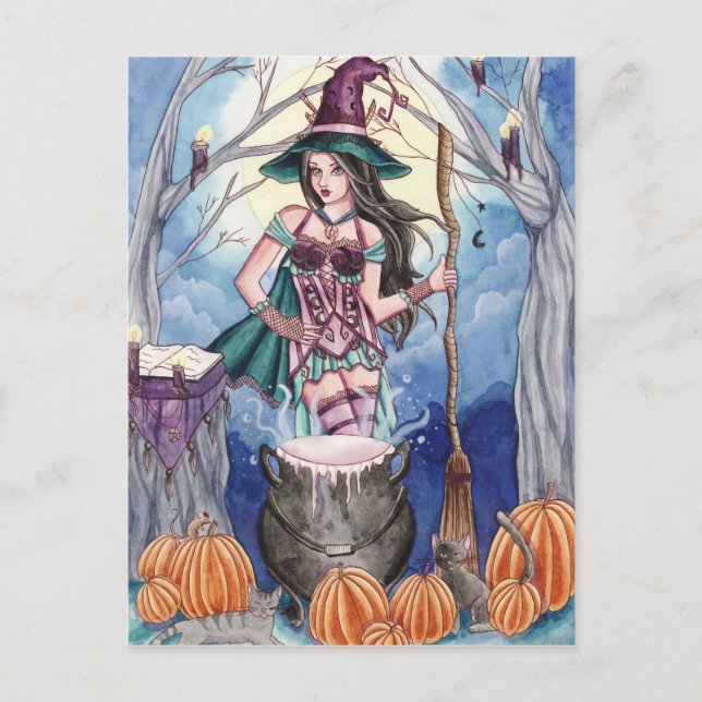 Morissa - Witch Postcard (Front)