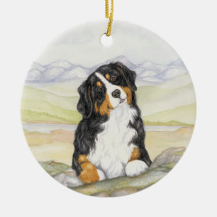 Moritz on rocks ceramic ornament