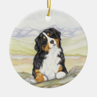 Moritz on rocks ceramic ornament