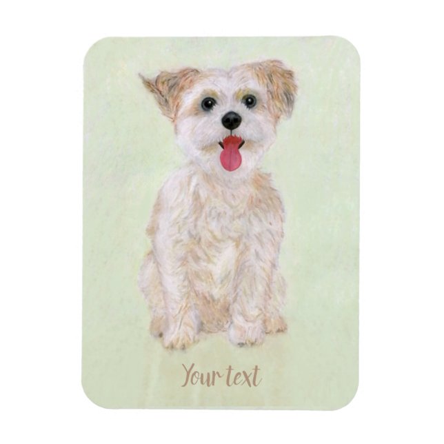 Morkie Dog Flexible Flexible Magnet (Vertical)