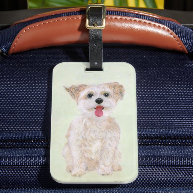 Morkie Dog Luggage Tag (Front Insitu 2)